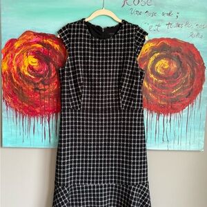 Tweed Black and White Dress 8